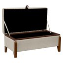 Ver imagem 6 de Banqueta Decorativa Puff Baú Organizado Bali 90 Cm Bouclé:bege