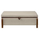 Ver imagem 2 de Banqueta Decorativa Puff Baú Organizado Bali 90 Cm Bouclé:bege