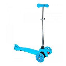 Patinete 3 Rodas Com Luzes de Leds Spin - Azul - 1