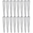 Ver imagem 1 de Kit 16 Pés de Metal 60 CM Hairpin Legs Mesa de Canto Aparador Preto