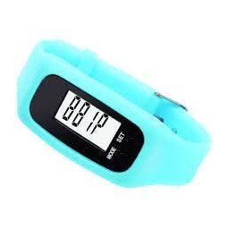 Relógio Esportivo Pedometro Contador de Passos e Calorias - Azul - 1