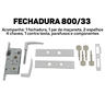 Fechadura Externa Tetra Porta Ferro Madeira 40mm Branca Stam Fech. 800/33 - Esp. Branco - 5
