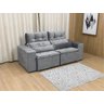 Sofá Retrátil Reclinável 1,94 M Cinza 202 Zeus - 5