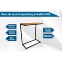 Ver imagem 2 de Mesa Lateral P/ Sala Industrial Li025 de Apoio Notebook Canela/branco - Kappesberg
