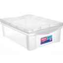 Ver imagem 3 de 2 Caixas Organizadoras Plásticas 13,5L Ordene com Tampa Radical Color Transparentes
