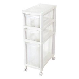 Gaveteiro Plástico Estreito Transparente Ordene - 2