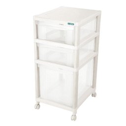 Gaveteiro Plastico Medio Transparente 3 Gavetas Ordene - 2