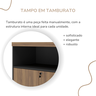 Armário Tamburato com Nicho - Nogal/preto 6369 - 5