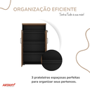 Ver imagem 4 de Armário Tamburato com Nicho - Nogal/preto 6369