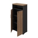 Ver imagem 2 de Armário Tamburato com Nicho - Nogal/preto 6369