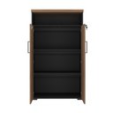 Ver imagem 3 de Armário Tamburato com Nicho - Nogal/preto 6369