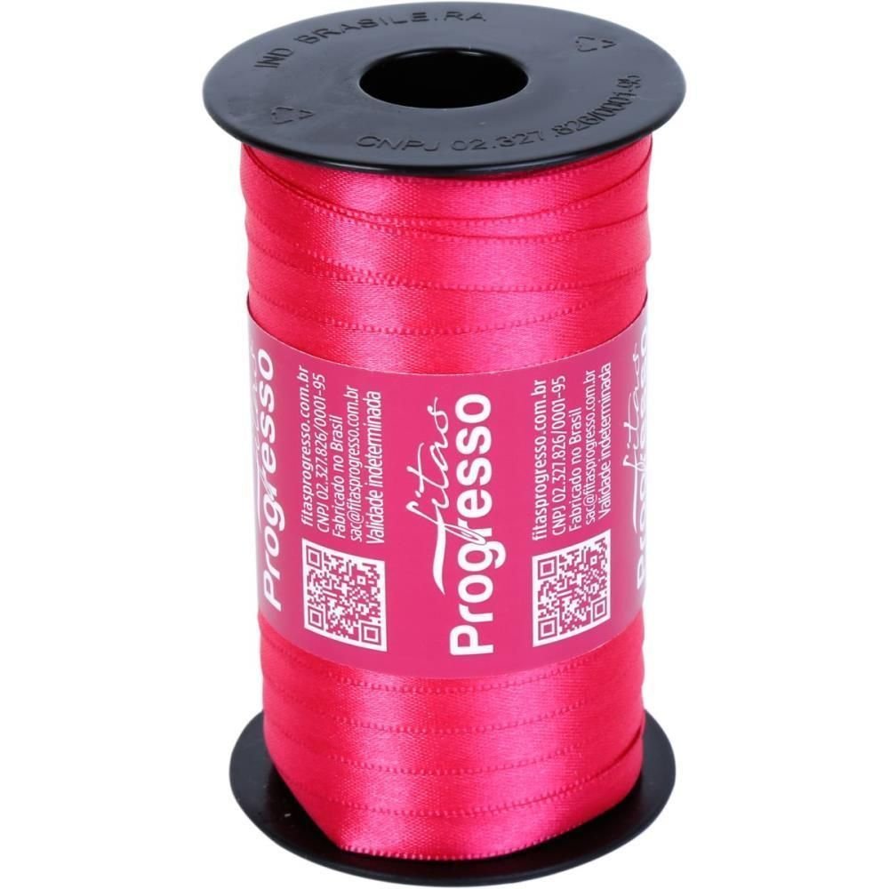 Fita de Cetim 07mm 100mts. Pink 303 - 1