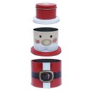 Ver imagem 2 de Lata Natalina 3 Camadas Papai Noel Niazitex