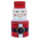 Ver imagem 1 de Lata Natalina 3 Camadas Papai Noel Niazitex