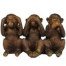 Macacos Sábios Decorativo Em Resina - 1