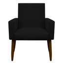 Ver imagem 2 de Kit 2 Poltronas Decorativa Nina Cadeira Escritório Brunaldi:preto
