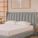 Ver imagem 5 de Cama Japonesa com Cabeceira Seo-Yeon King Linho Cinza - Sallar Home