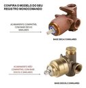 Ver imagem 3 de Acabamento para Registro Monocomando Ducha Cuuveiro Padrão Base Deca Inox Cromado Metal Premium Pmx
