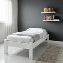 Ver imagem 1 de Cama Turca Solteiro em Madeira Maciça Cor Branco