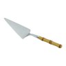Pa para Bolo de Aço Inox com Cabo de Plastico Bambu Natural Luxo 7029 Lyor - 1
