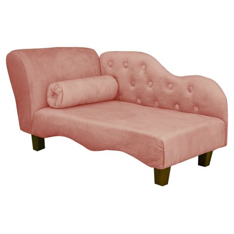 Caminha Pet Luxo Divâ Tecido Veludo Divini Decor:rose Claro