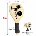 Ver imagem 2 de Kit Raquetes de Frescobol + Bola Madeira Crua Klopf