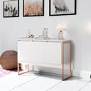 Ver imagem 1 de Buffet 3 Portas Sala de Estar Berlim - Branco Cobre