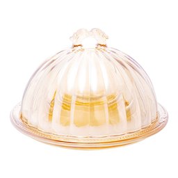 Queijeira de Cristal Ecológico Imperial Âmbar 20,5cm 4983 Lyor - 1