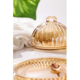 Queijeira de Cristal Ecológico Imperial Âmbar 20,5cm 4983 Lyor - 6