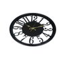Relógio de Parede Minimalista Decorativo Preto 30,5cm Vazado - 2