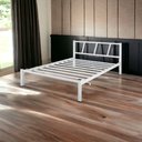 Ver imagem 5 de Cama de Casal Helena Branco de Ferro Duarte Moveis Cor:branco