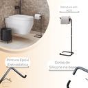 Ver imagem 5 de Kit 4 Lixeira Preta Banheiro Cozinha Level 6 Litros - Édecasamóveis