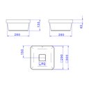 Ver imagem 5 de Cuba de Sobrepor Deca Slim 30x30 L.21030.17 Quadrada Branca