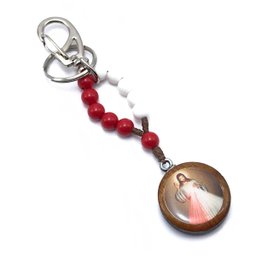 Chaveiro Jesus Misericordioso com Mosquetão Fornecedor 9 F9-ct1-13-c - 1
