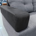 Ver imagem 4 de Sofá de Canto Leona Plus 4 Lugares Fixo 177cm Cinza Linho