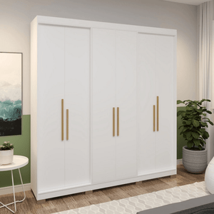 Guarda Roupa Ph1804 3 em 1x Branco Artico S/ Espelho com Pe - Herval