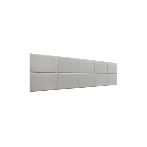 Cabeceira Estofada Queen 10 Blocos Não É Segredo Facto Branco 160x60