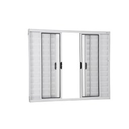Veneziana 6 Folhas 1,00 X 1,20 Sem Grade Alumínio Branco - 1