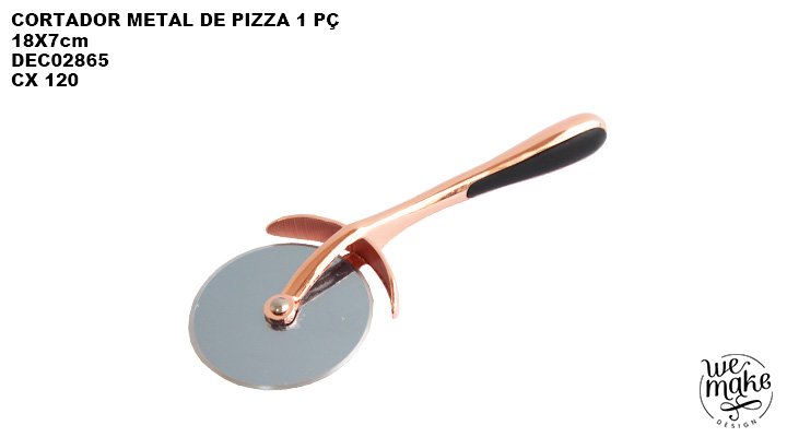 Cortador de Pizza em Metal Rose Gold - 2