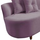 Ver imagem 6 de Namoradeira Sofá Feijão Suria Orgânica Veludo Rosê