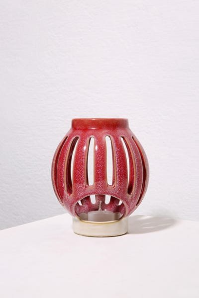 LANTERNA CERÂMICA MIRAGE - ROSA - 1