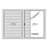 Janela de Aluminio com Persiana Branco Integrada 150x120cm - 4
