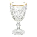 Ver imagem 2 de Jogo de Taças de Vidro Diamond Fio de Ouro 320ml 6 Peças - Hauskraft Premium