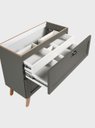 Ver imagem 5 de Gabinete para Banheiro com Tampo 80cm Retro MDF Verde Milano - On Móveis