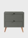 Ver imagem 1 de Gabinete para Banheiro com Tampo 80cm Retro MDF Verde Milano - On Móveis