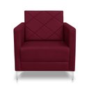 Ver imagem 2 de Kit 2 Poltrona Helena Decorativa Clinica e Recepção:bordo