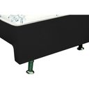 Ver mais imagens de Cama Box Solteiro Conjugado Ortobom Black c/ Auxiliar + Armário Multiuso Margarida Branco