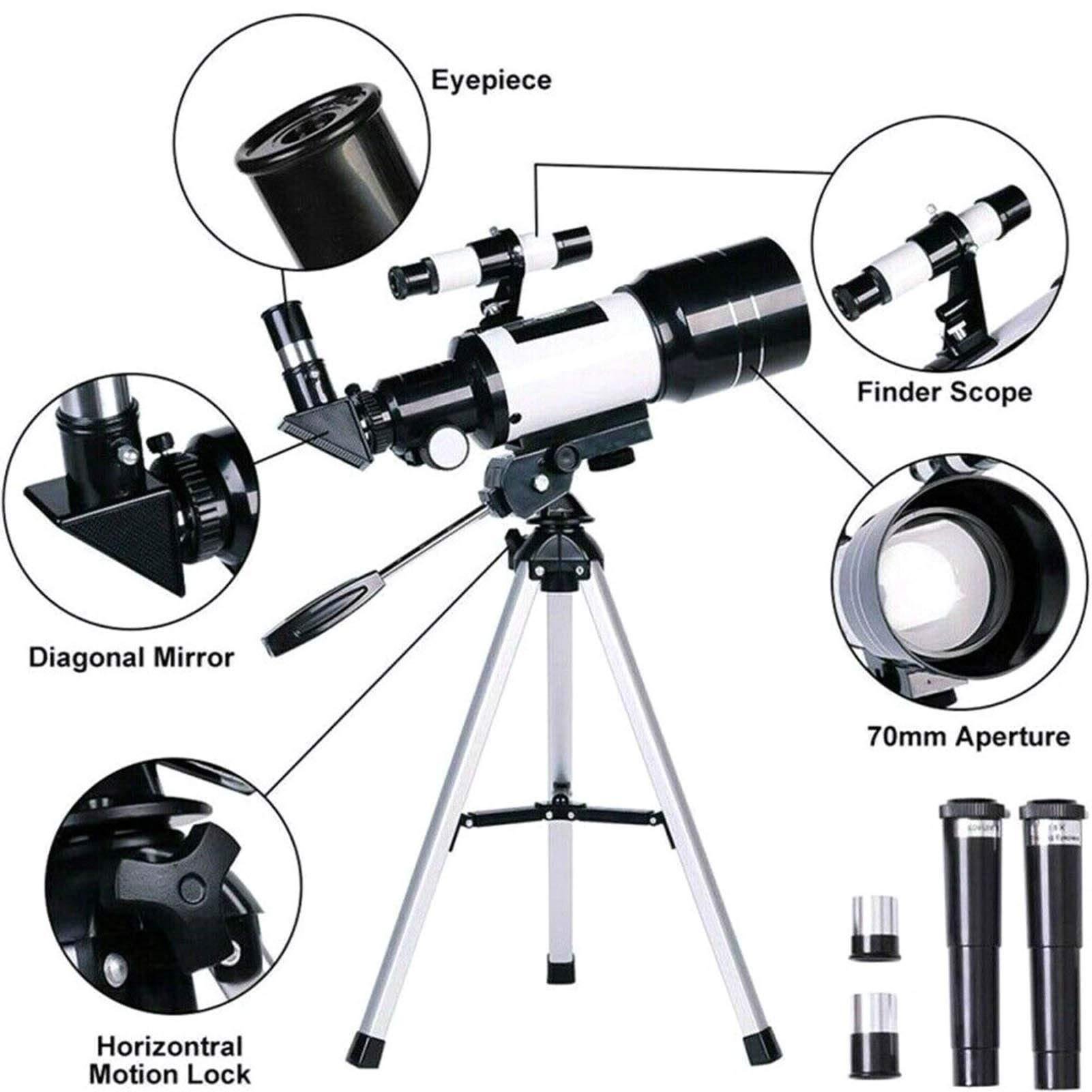 Telescópio Profissional Astronômico Terrestre Refrator - 4