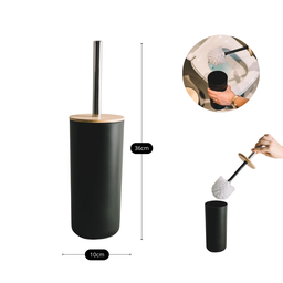 Kit Banheiro Preto com Bambu - 4 Peças - 9