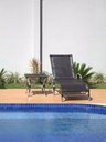 Ver imagem 3 de 2 Espreguiçadeiras e Mesa em Alumínio para Piscina, Jardim - Azul Turquia